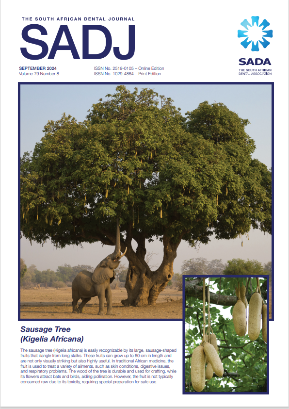 					View Vol. 79 No. 08 (2024): The South African Dental Journal
				